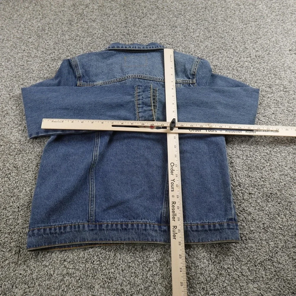 NEW Levi's Jacket Kids‎ L Blue Denim Jean Trucker Western Cowboy Coat Youth Boys